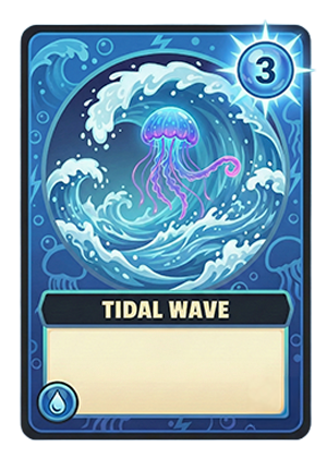 Tidal Wave - Water attack card